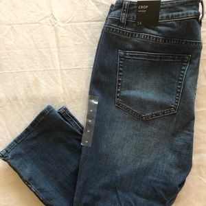 Venezia by Lane Bryant Crop Blue Jeans Size 14 NWT